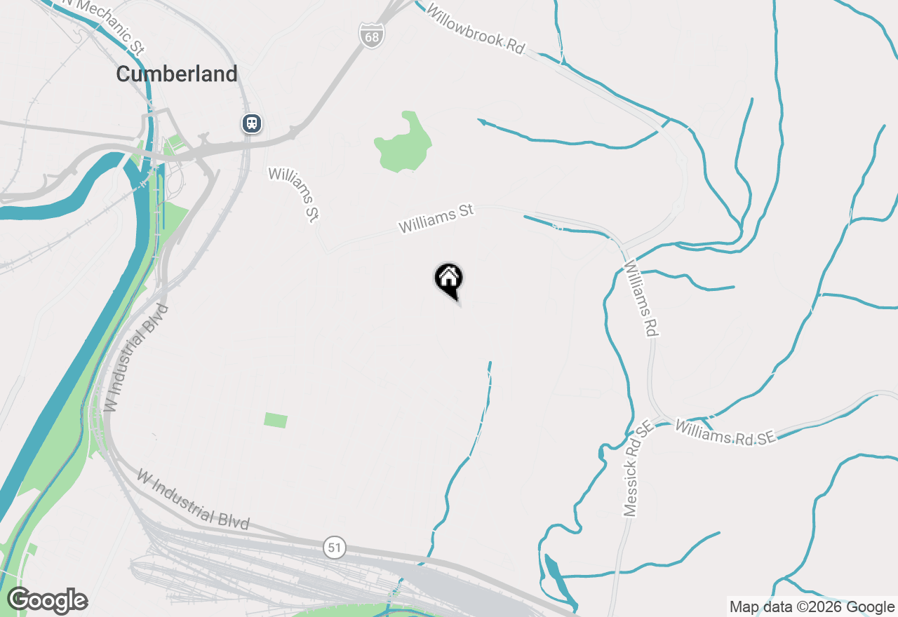 Map of 709 Haddon Avenue, Cumberland, MD 21502