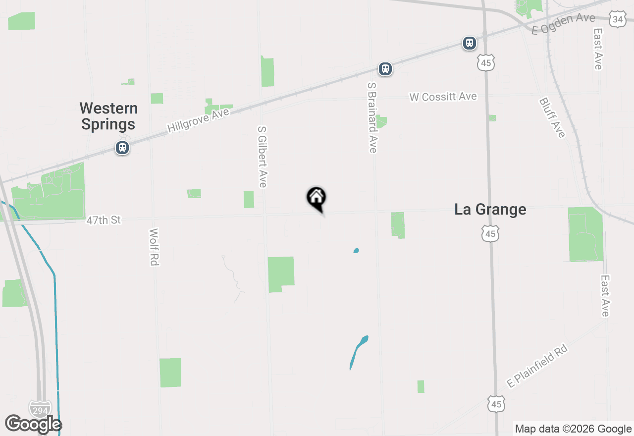 Map of 500 S Edgewood Avenue, La Grange, IL 60525