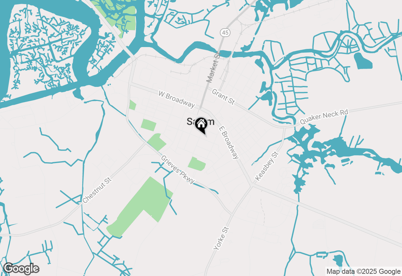 Map of 46 Walnut Street, Salem, NJ 08079