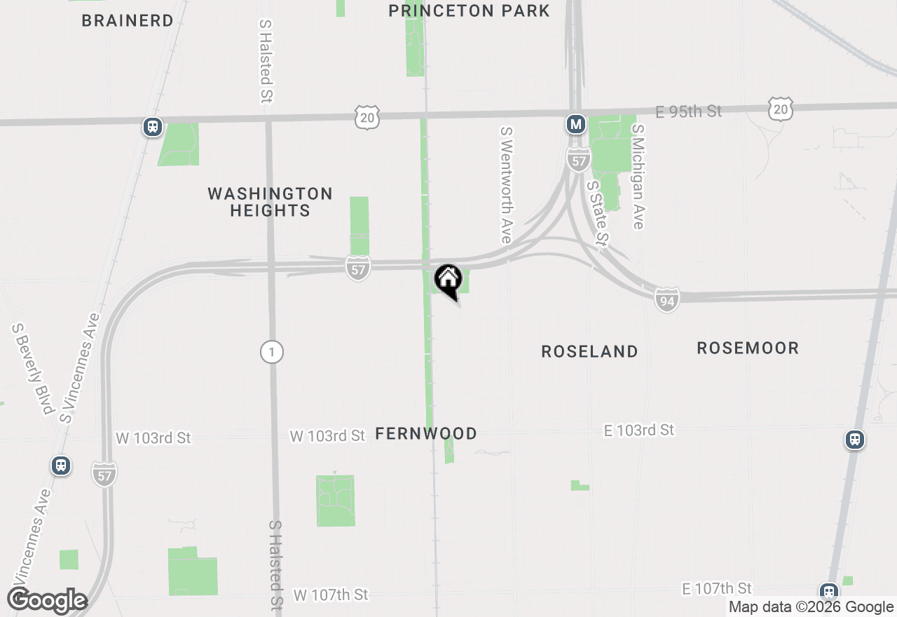 Map of 332 W 100th Street, Chicago, IL 60628
