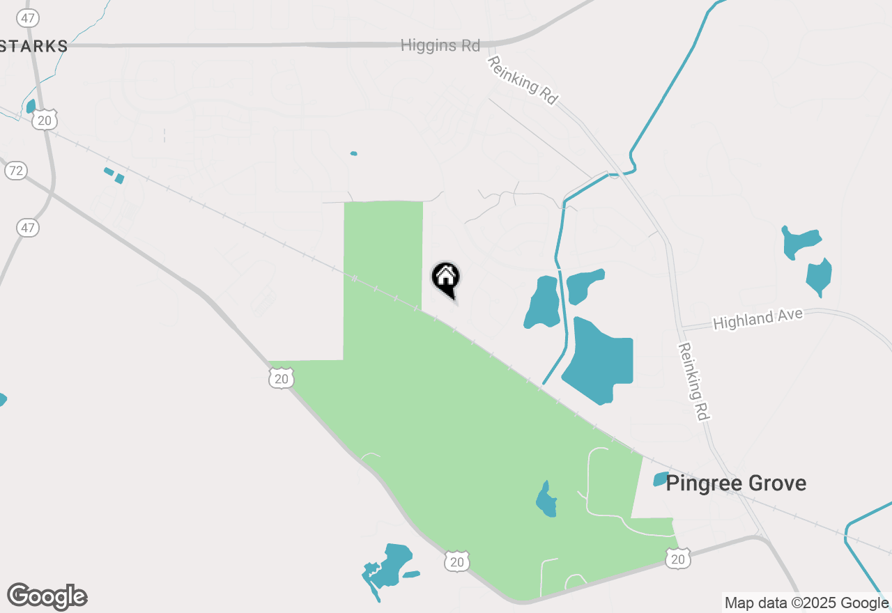 Map of 672 Portsmouth Drive, Pingree Grove, IL 60140