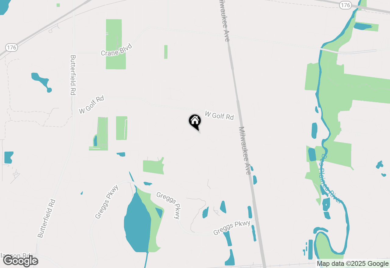 Map of 280 Cypress Lane, Libertyville, IL 60048