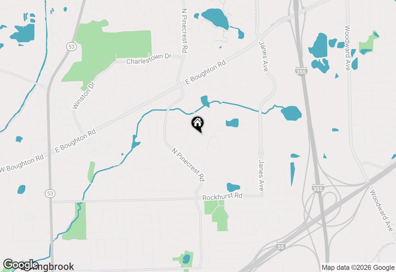 Map of (Address confidential), Bolingbrook, Illinois 60440