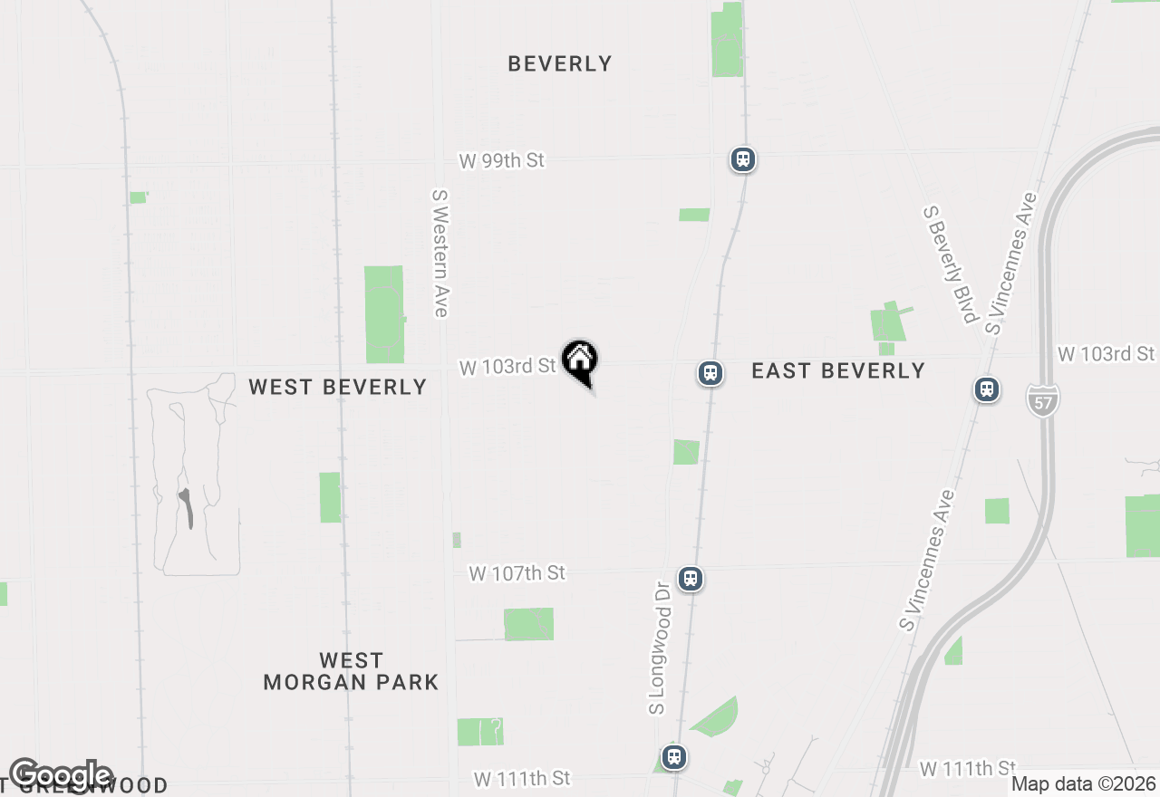 Map of 10337 S Hamilton Avenue, Chicago, IL 60643