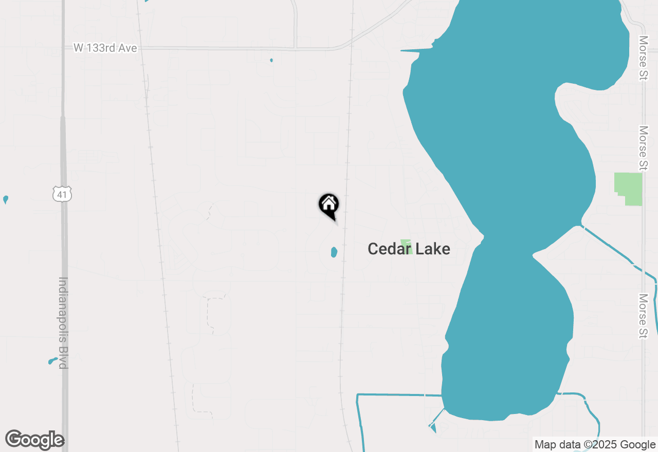Map of 13926 Breakwater Lane, Cedar Lake, IN 46303