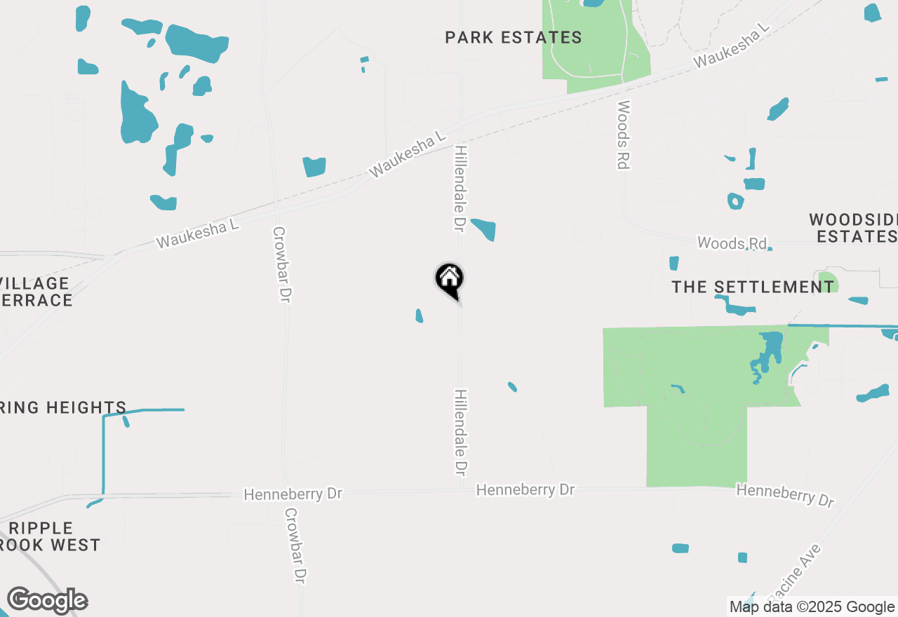 Map of W208S8861 Hillendale Dr, Muskego, WI 53150