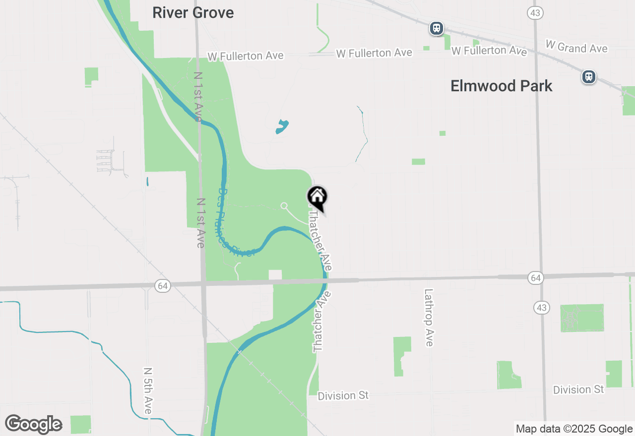 Map of 1811 N Thatcher Avenue, Elmwood Park, IL 60707