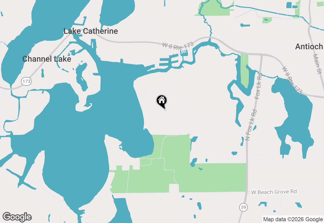 Map of 1118 Beachwood Court, Antioch, IL 60002