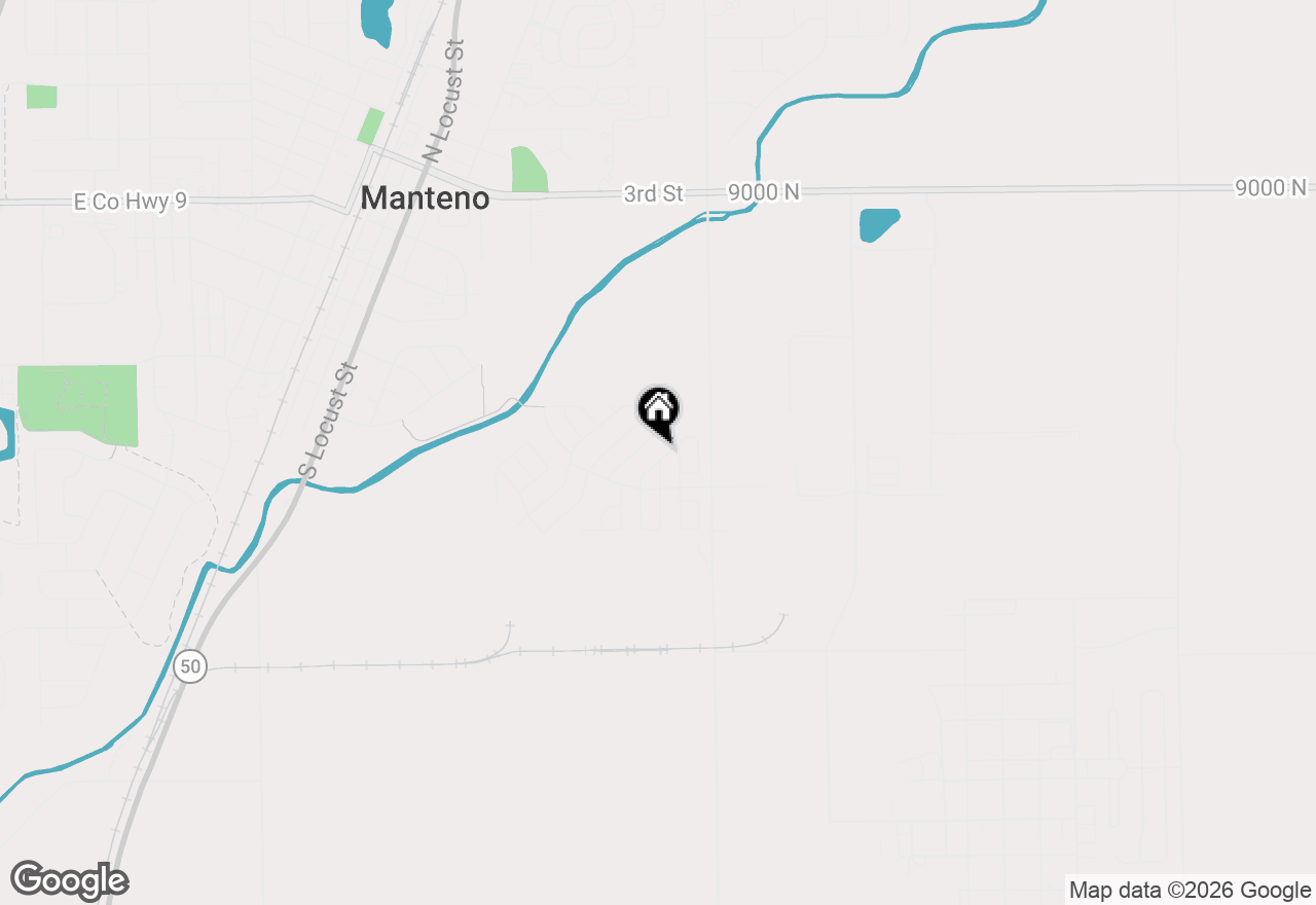 Map of 895 Cherry Street, Manteno, IL 60950