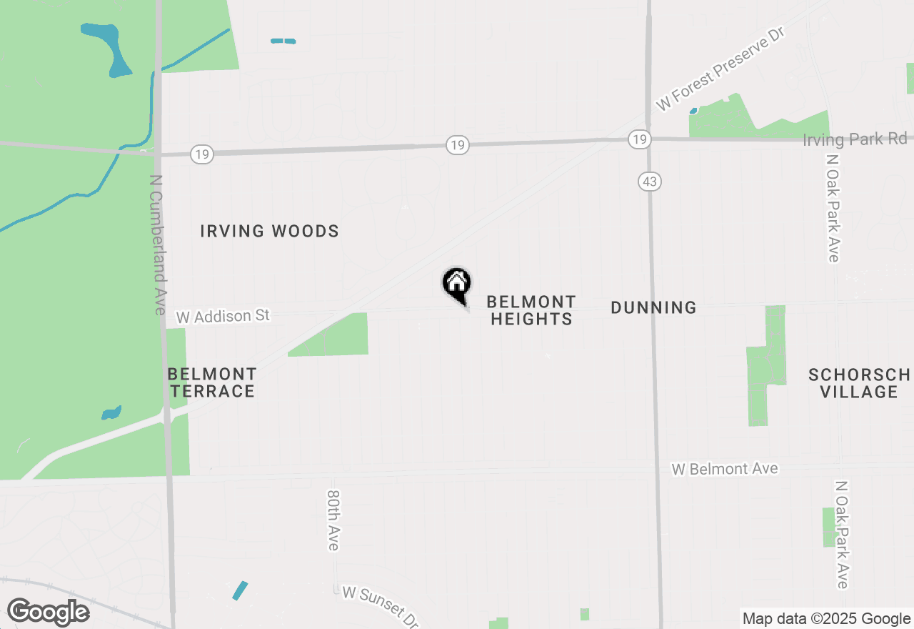Map of 7651 W Addison Street #2W, Chicago, IL 60634