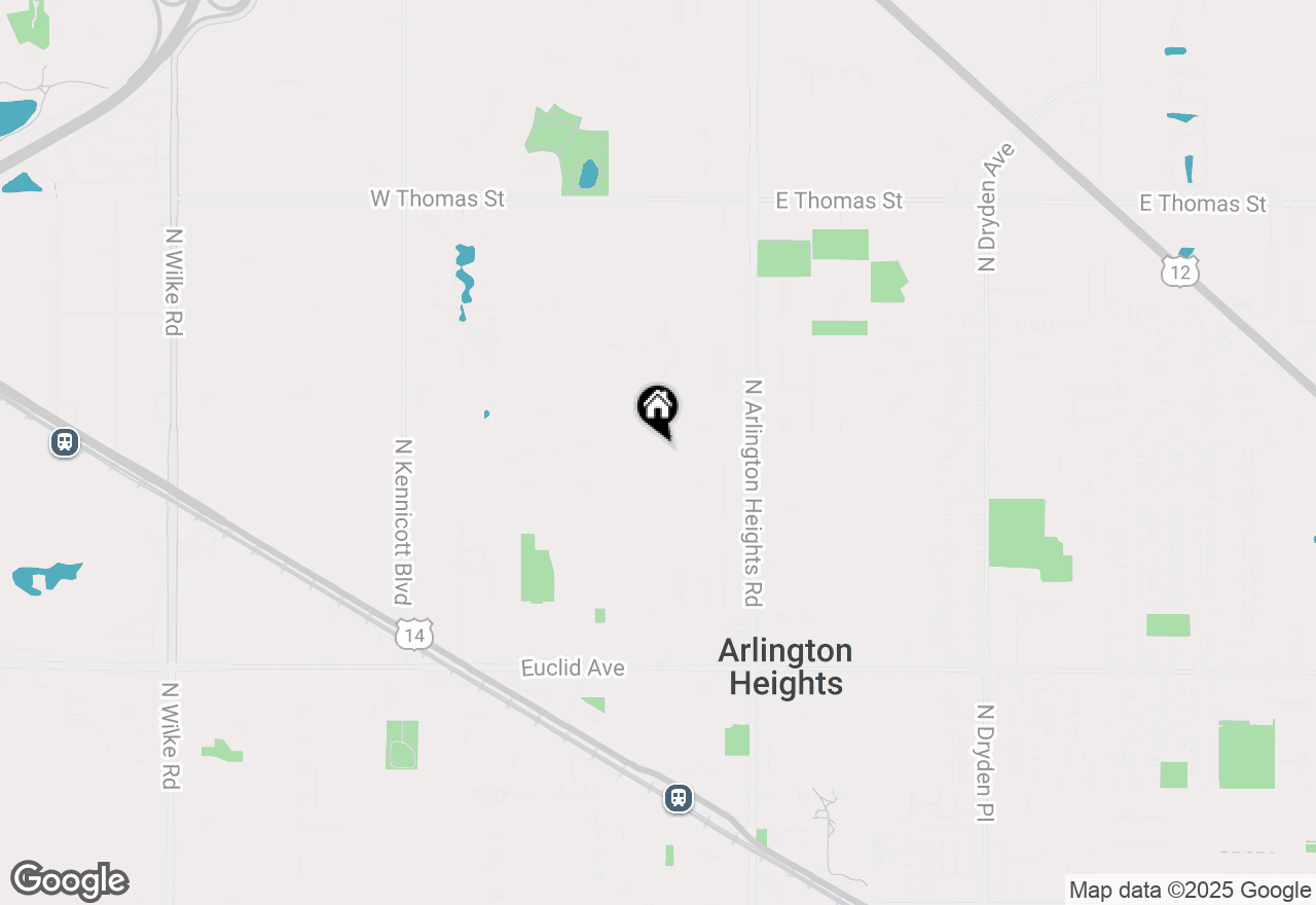 Map of 1008 N Vail Avenue, Arlington Heights, IL 60004