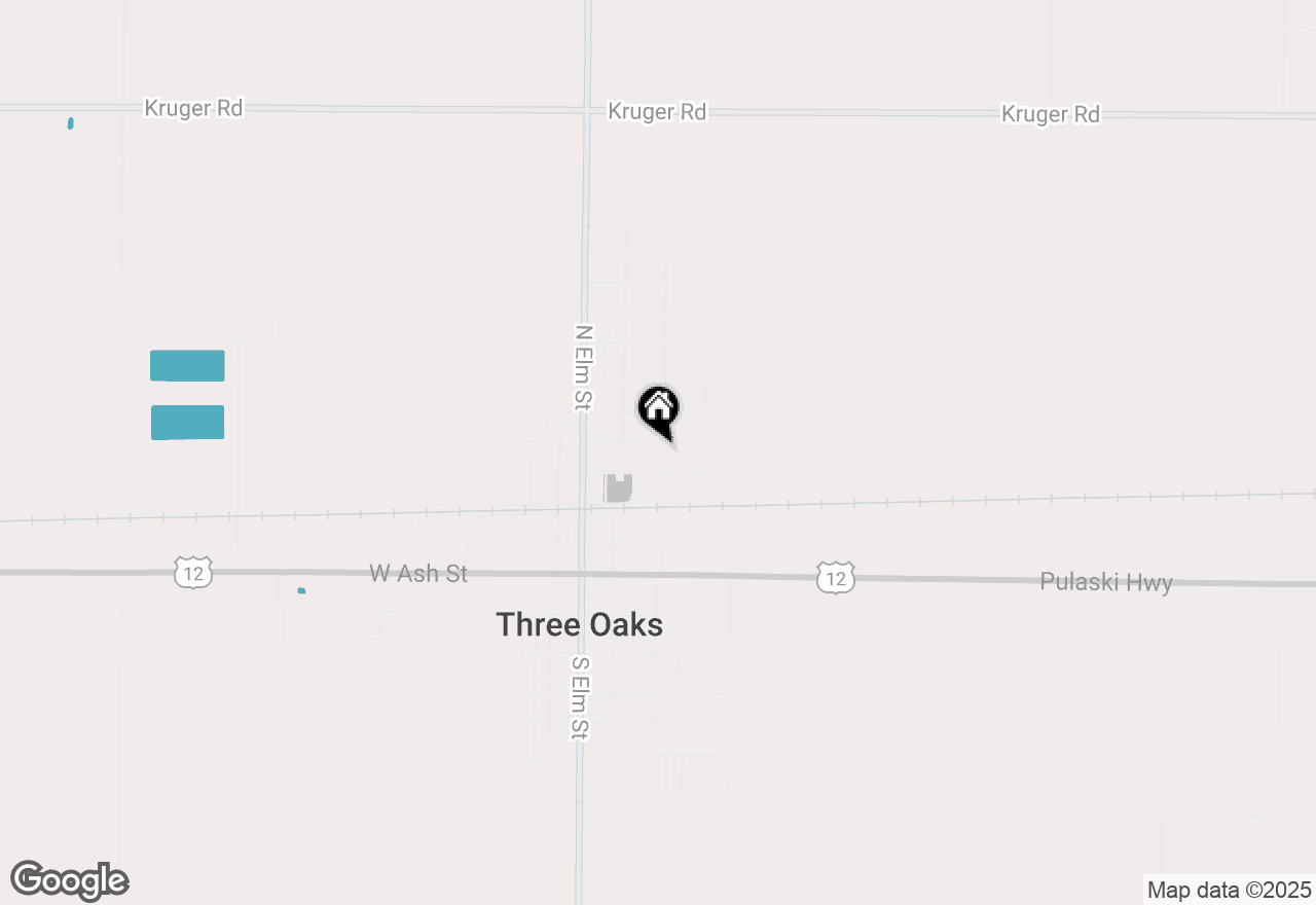 Map of 114 Sycamore Street, Three Oaks, MI 49128