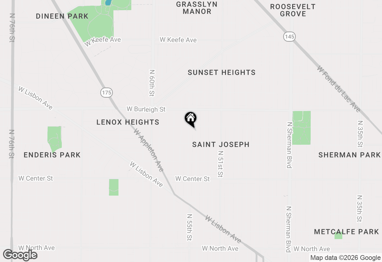 Map of 2962 N 55th St, Milwaukee, WI 53210