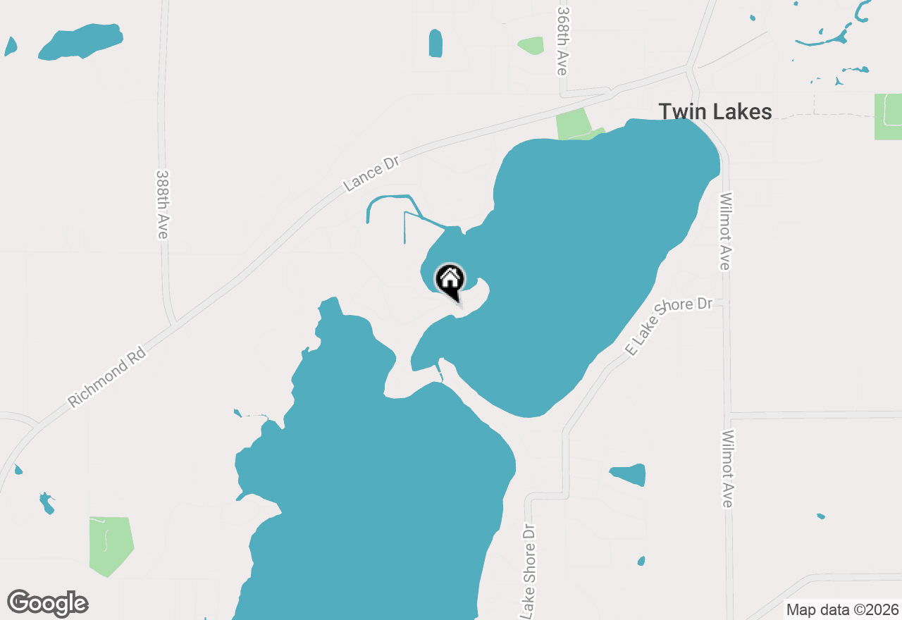Map of 354 Indian Point Rd, Twin Lakes, WI 53181