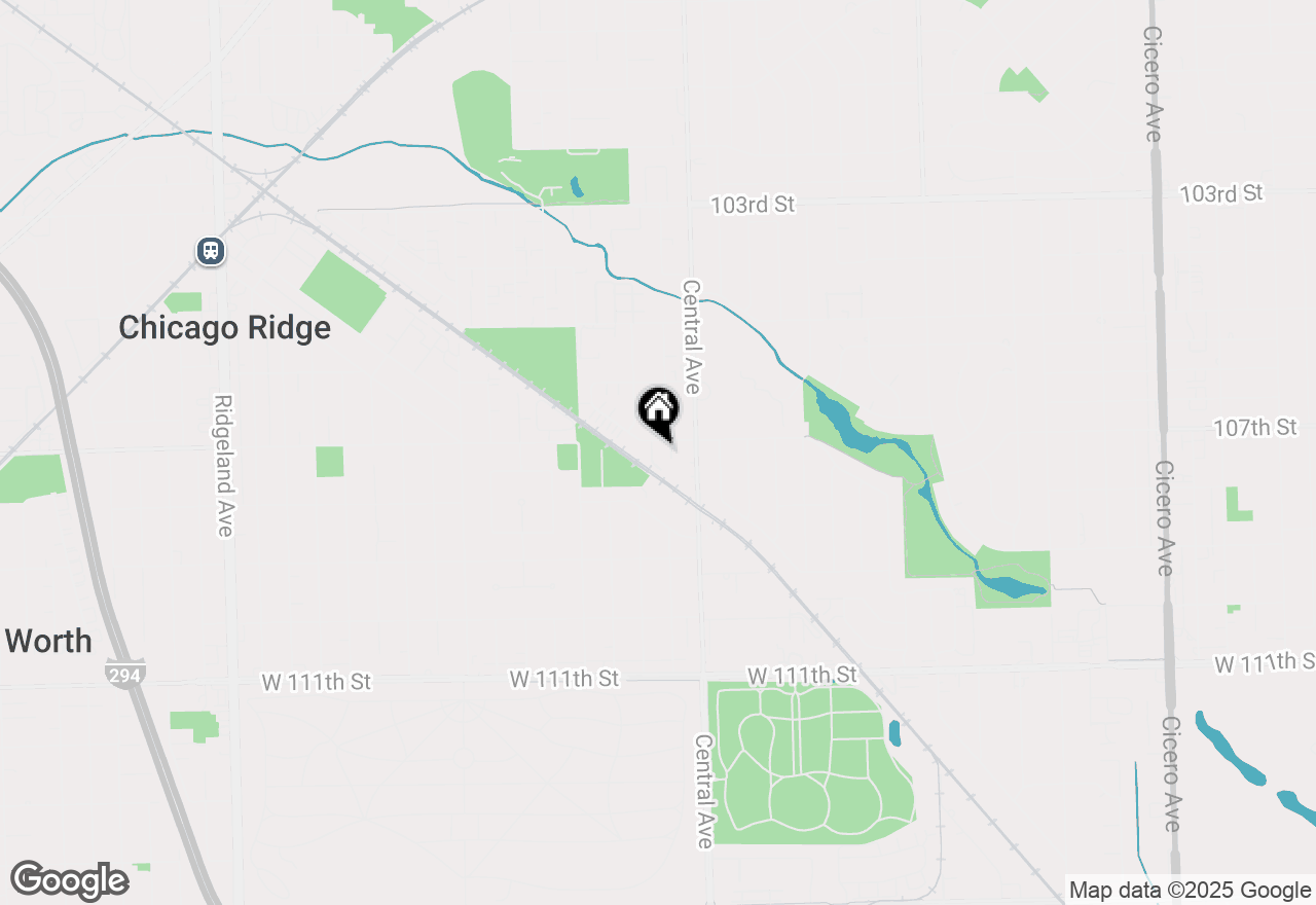 Map of 5623 107th Street #2B, Chicago Ridge, IL 60415