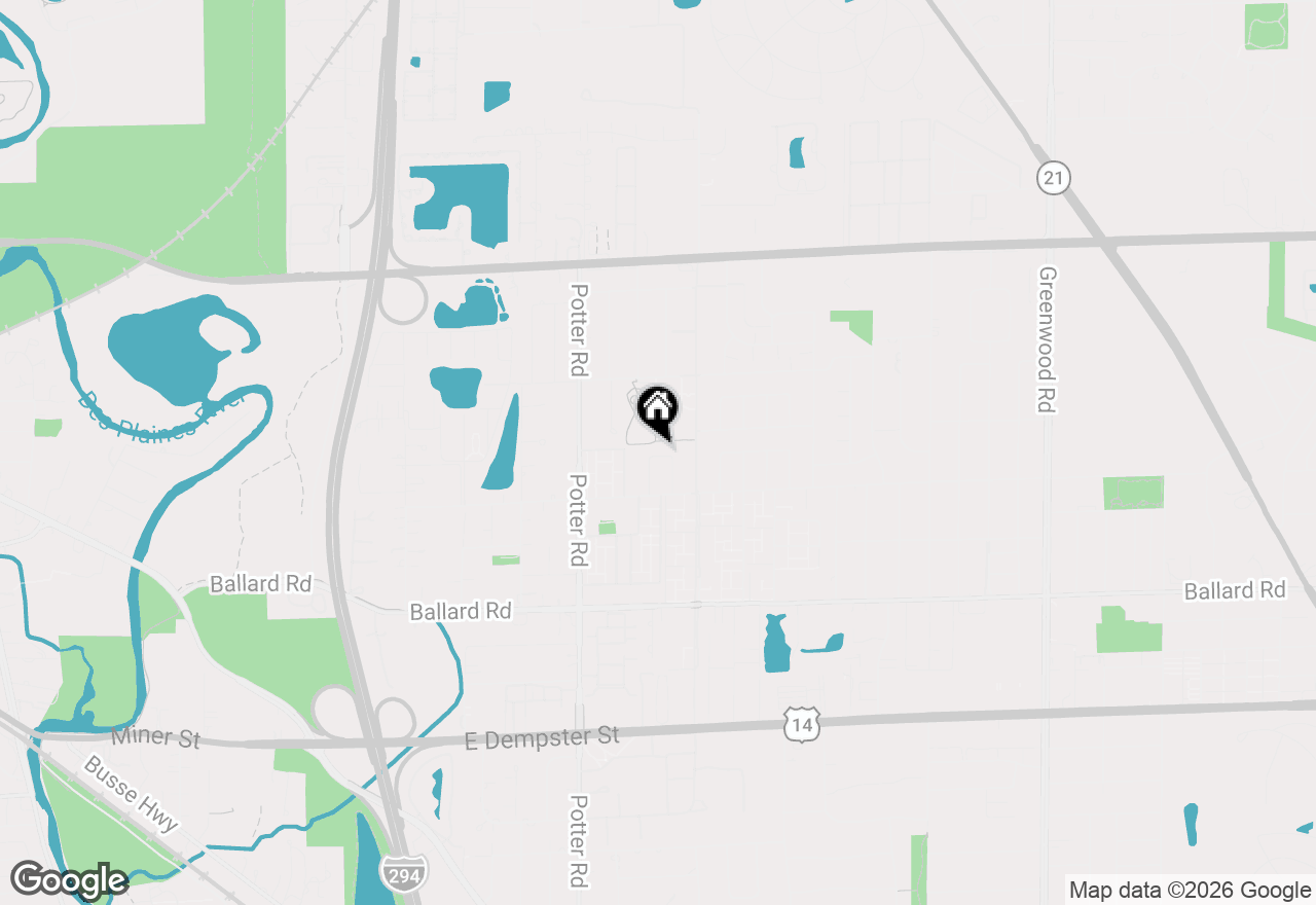 Map of 9268 Barberry Lane, Des Plaines, IL 60016