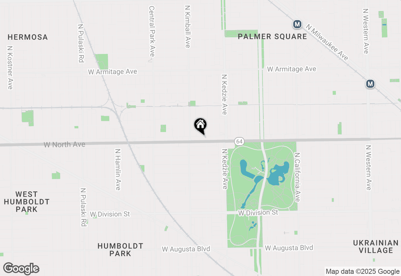 Map of 3326 W North Avenue #3W, Chicago, IL 60647