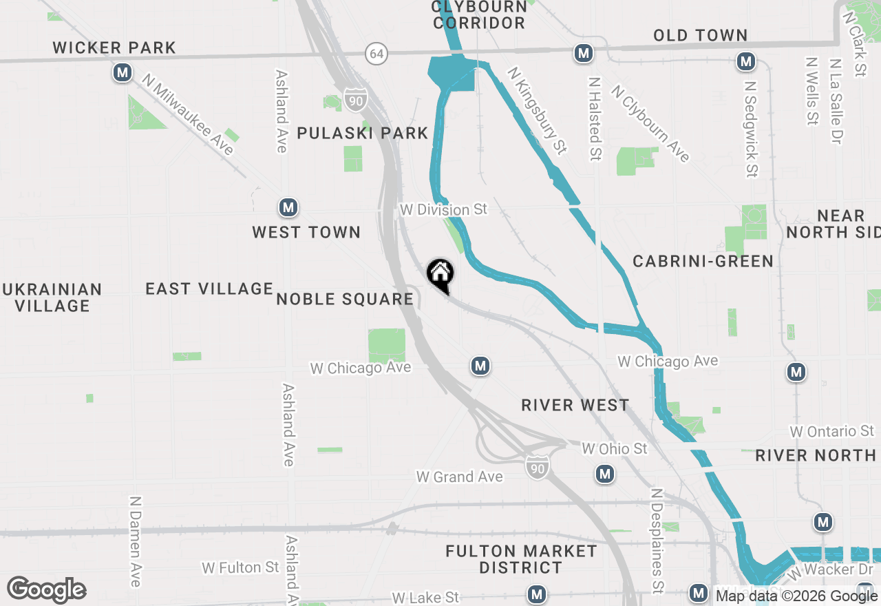 Map of 952 N Racine Avenue, Chicago, IL 60642