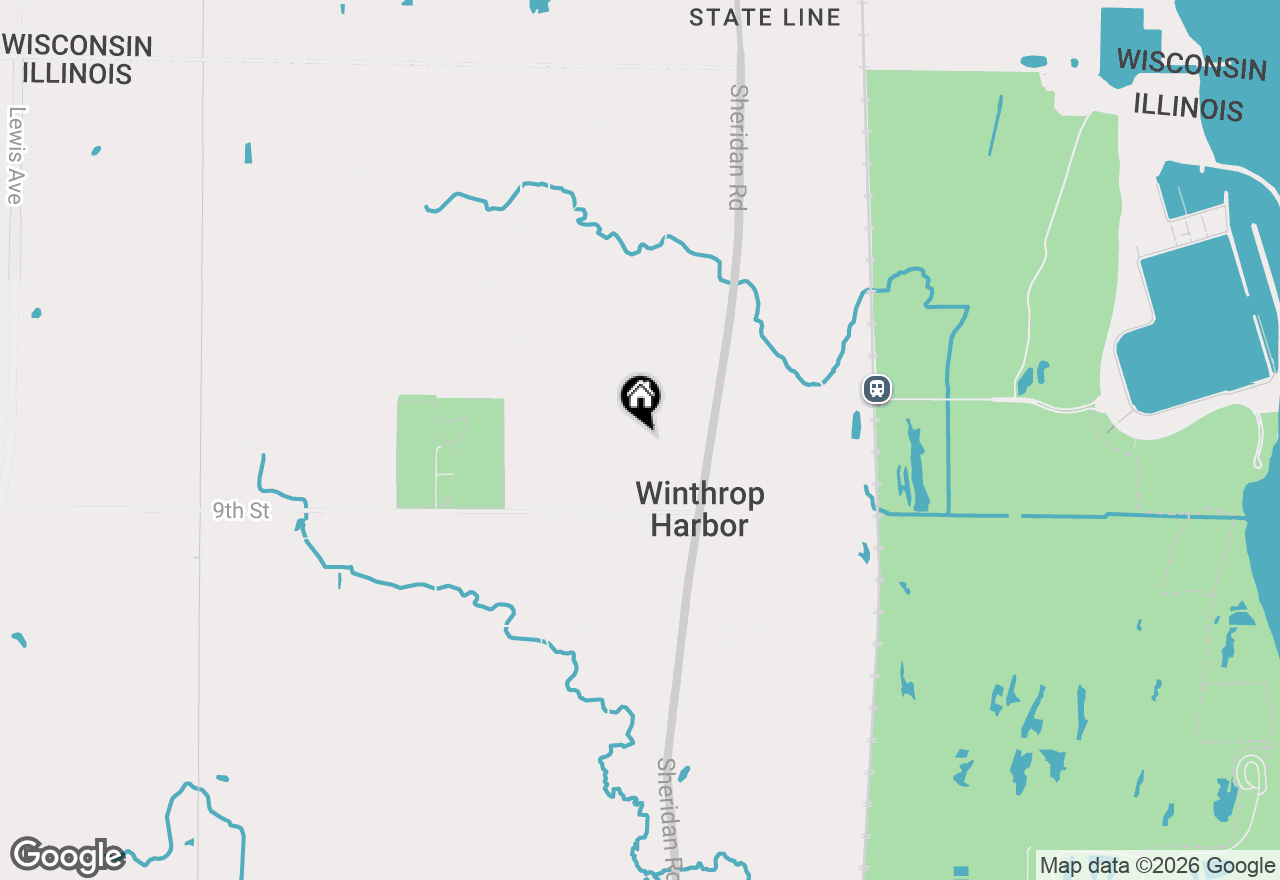 Map of 735 Kirkwood Avenue, Winthrop Harbor, IL 60096