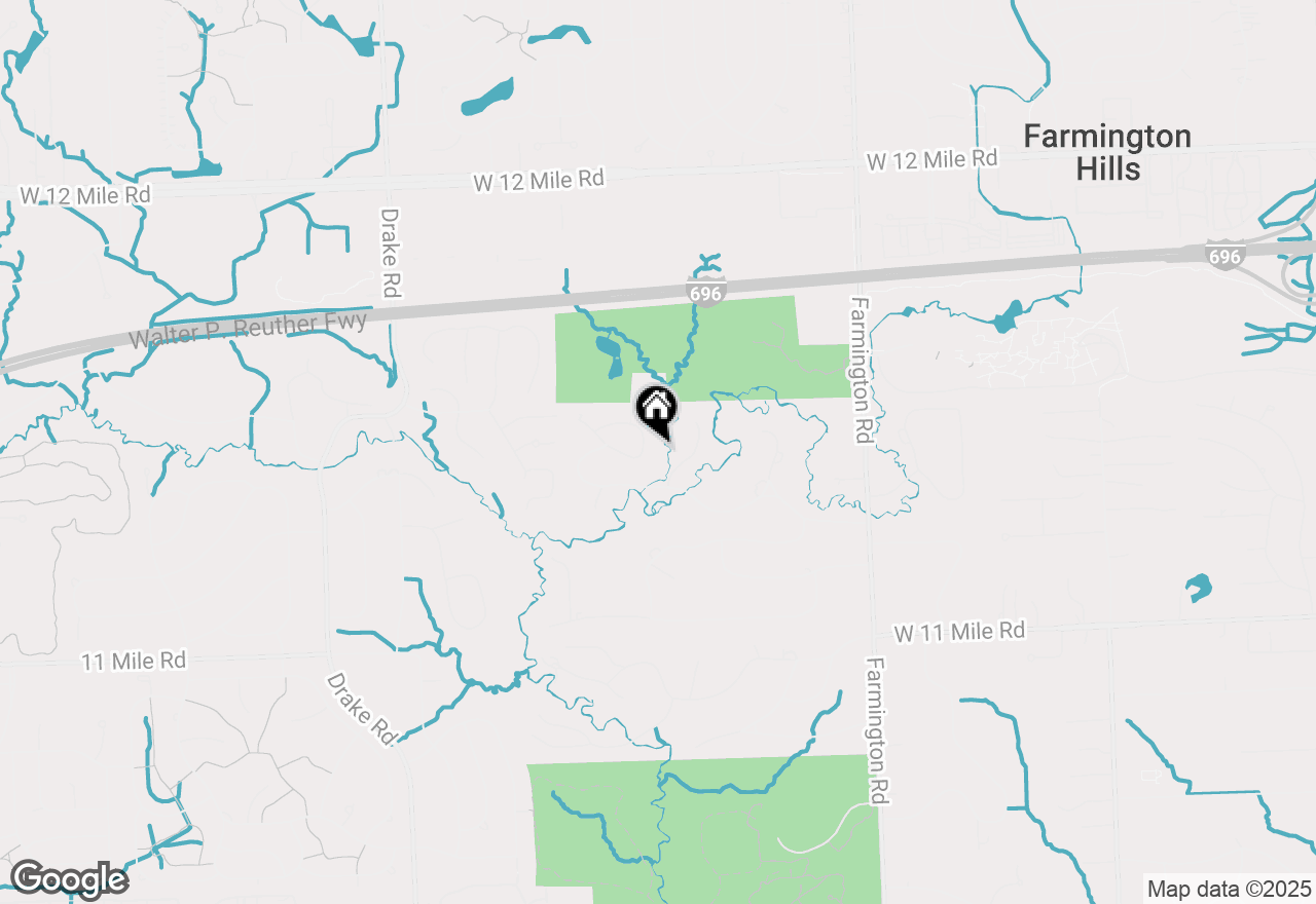 Map of 34448 Quaker Valley Road, Farmington Hills, MI 48331