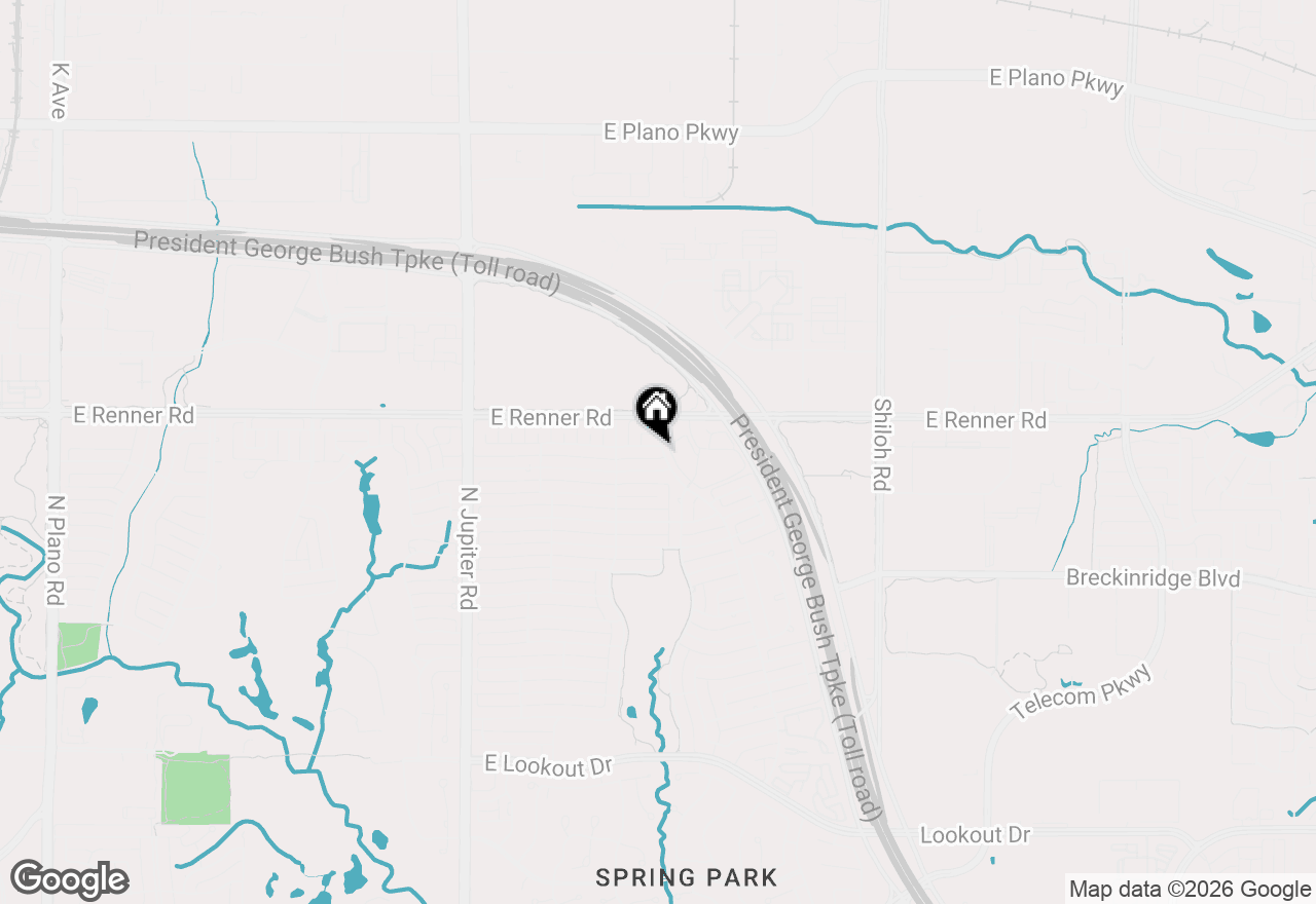 Map of 2564 Morning Glory Drive, Richardson, TX 75082