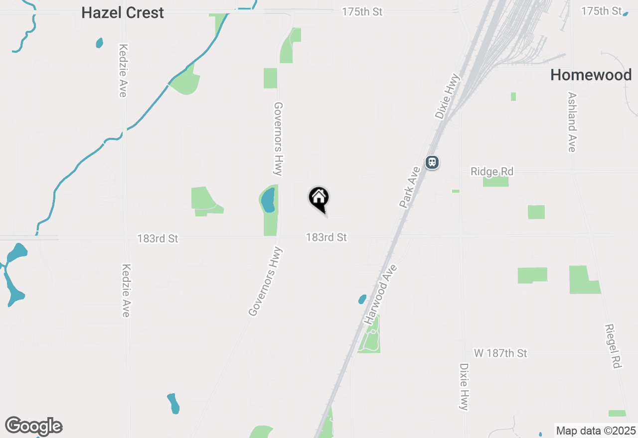 Map of 18210 Perth Avenue, Homewood, IL 60430