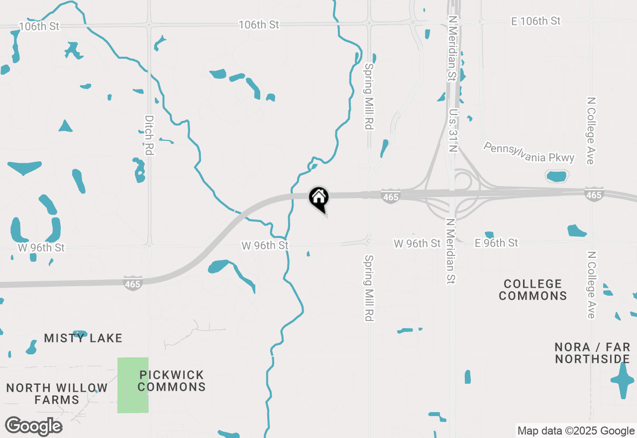 Map of 9650 Copley Drive, Carmel, IN 46290