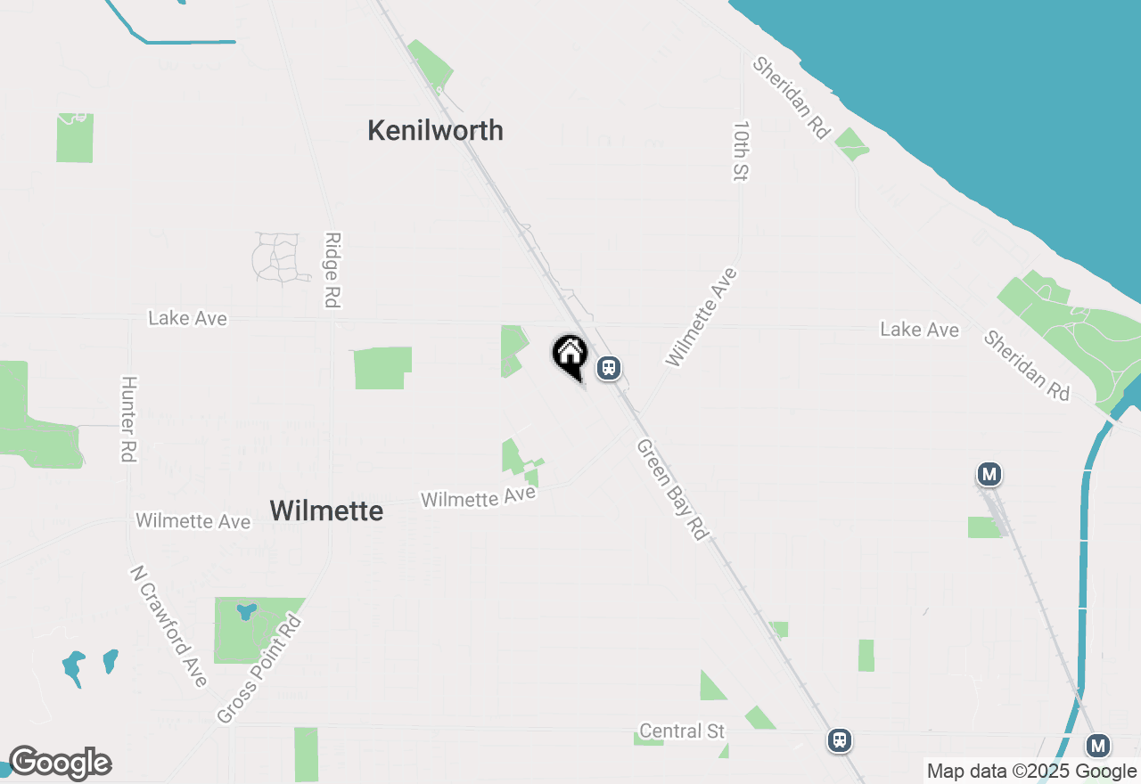 Map of 722 Park Avenue, Wilmette, IL 60091