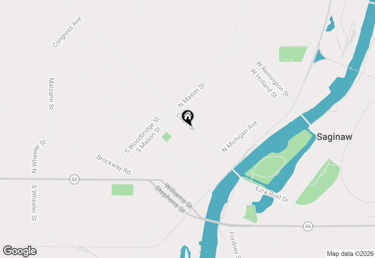 Map of 1003 Court Street, Saginaw, MI 48602