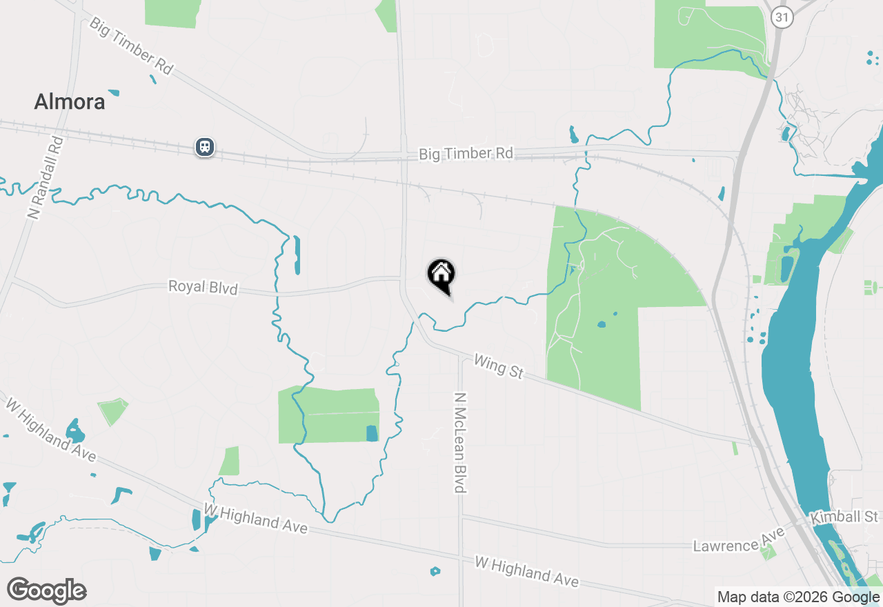 Map of 801 N Mclean Boulevard #308, Elgin, IL 60123