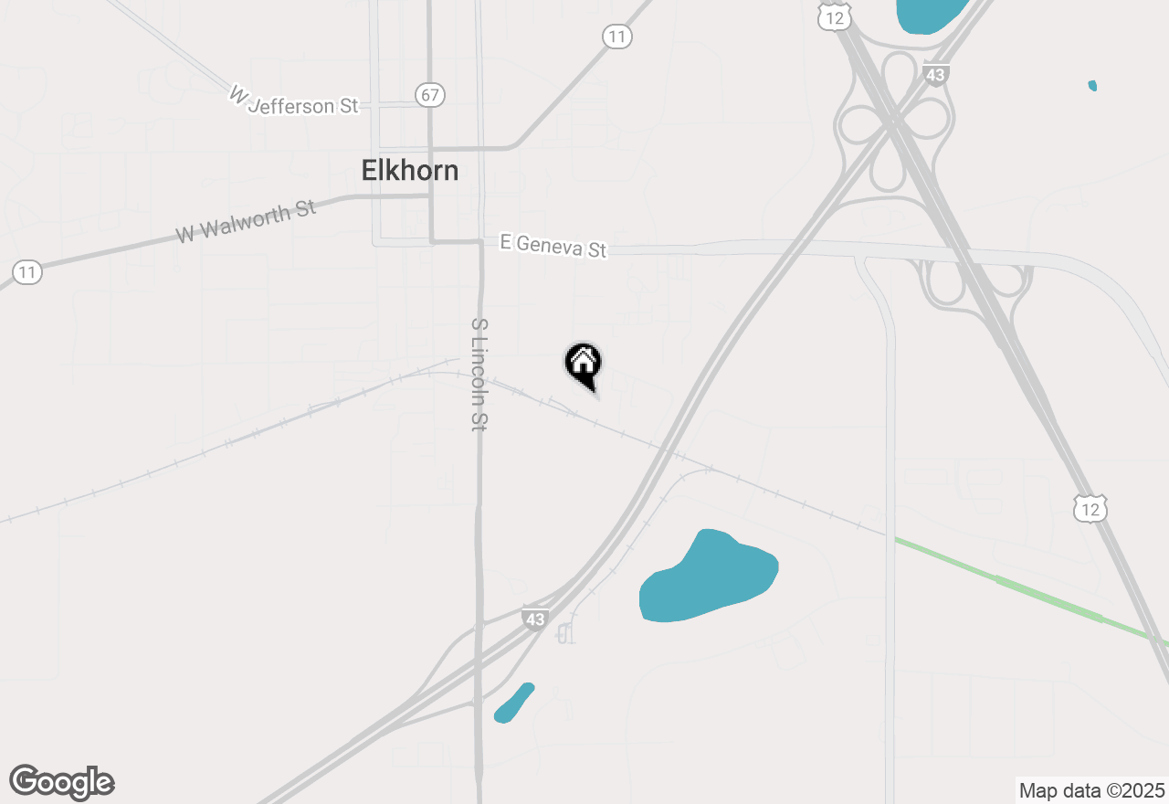 Map of 420 S Getzen St, Elkhorn, WI 53121
