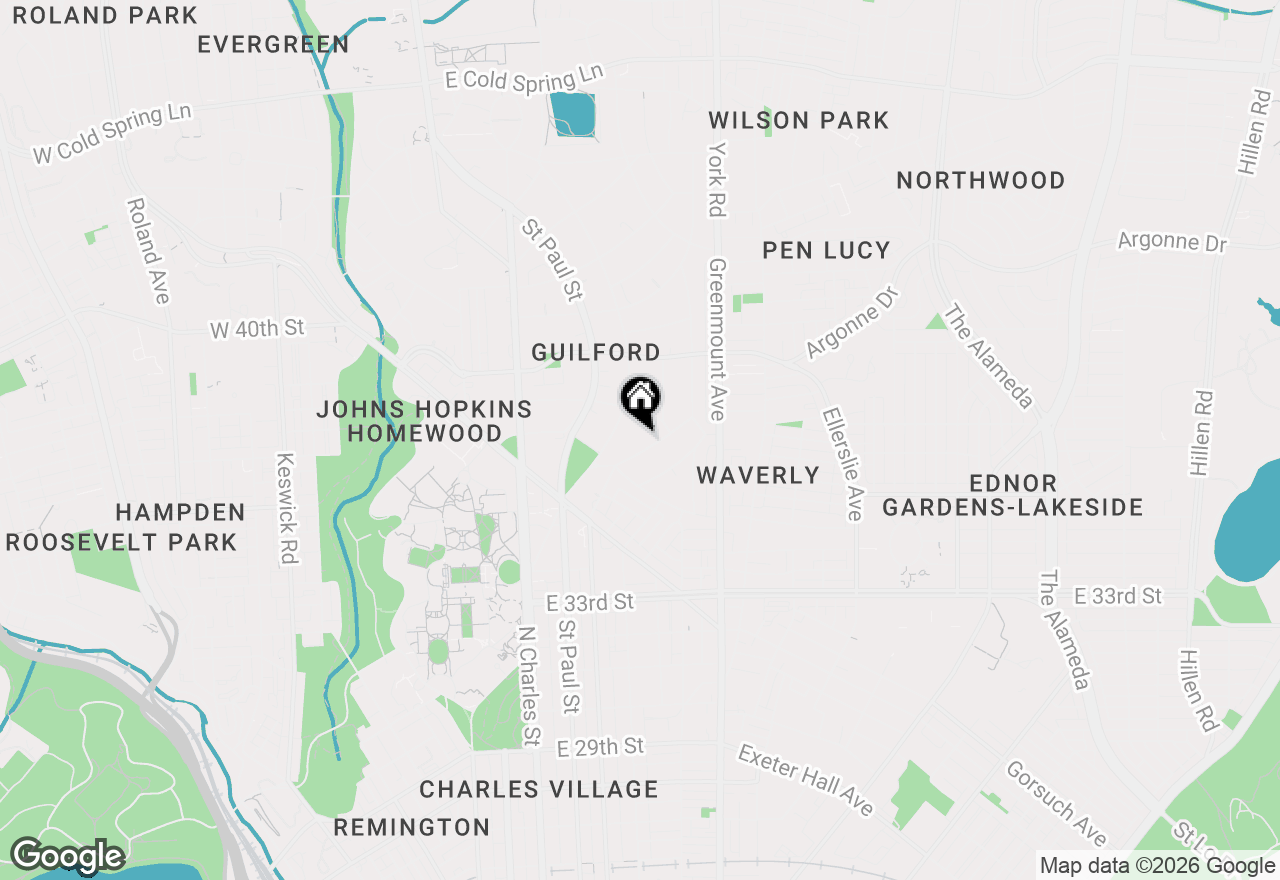 Map of 216 Chancery Road, Baltimore, MD 21218