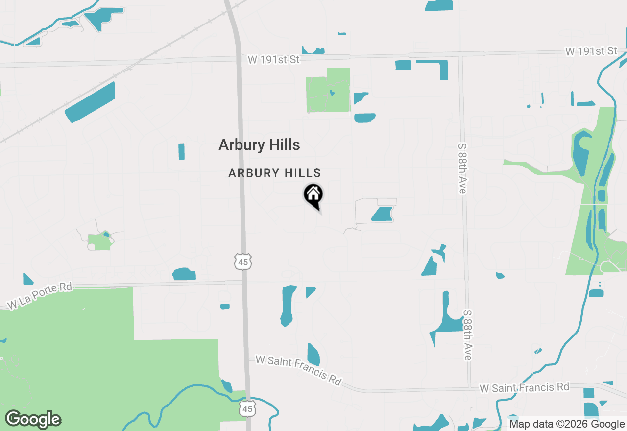 Map of 19632 Walnut Street, Mokena, IL 60448