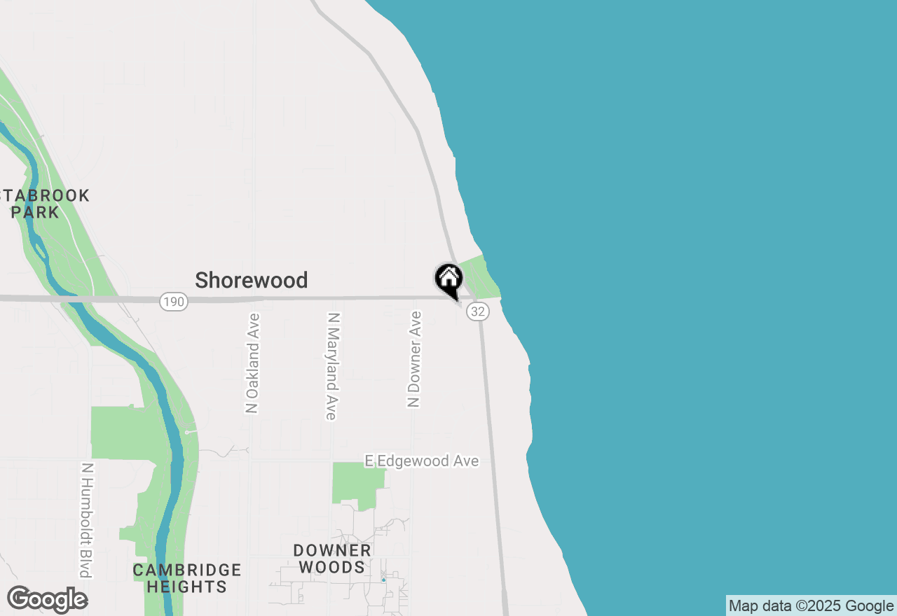 Map of 3955 N Harcourt Pl, Shorewood, WI 53211