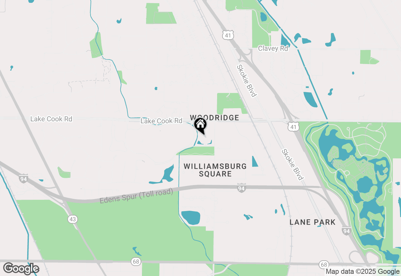 Map of 1280 Rudolph Road #1K, Northbrook, IL 60062