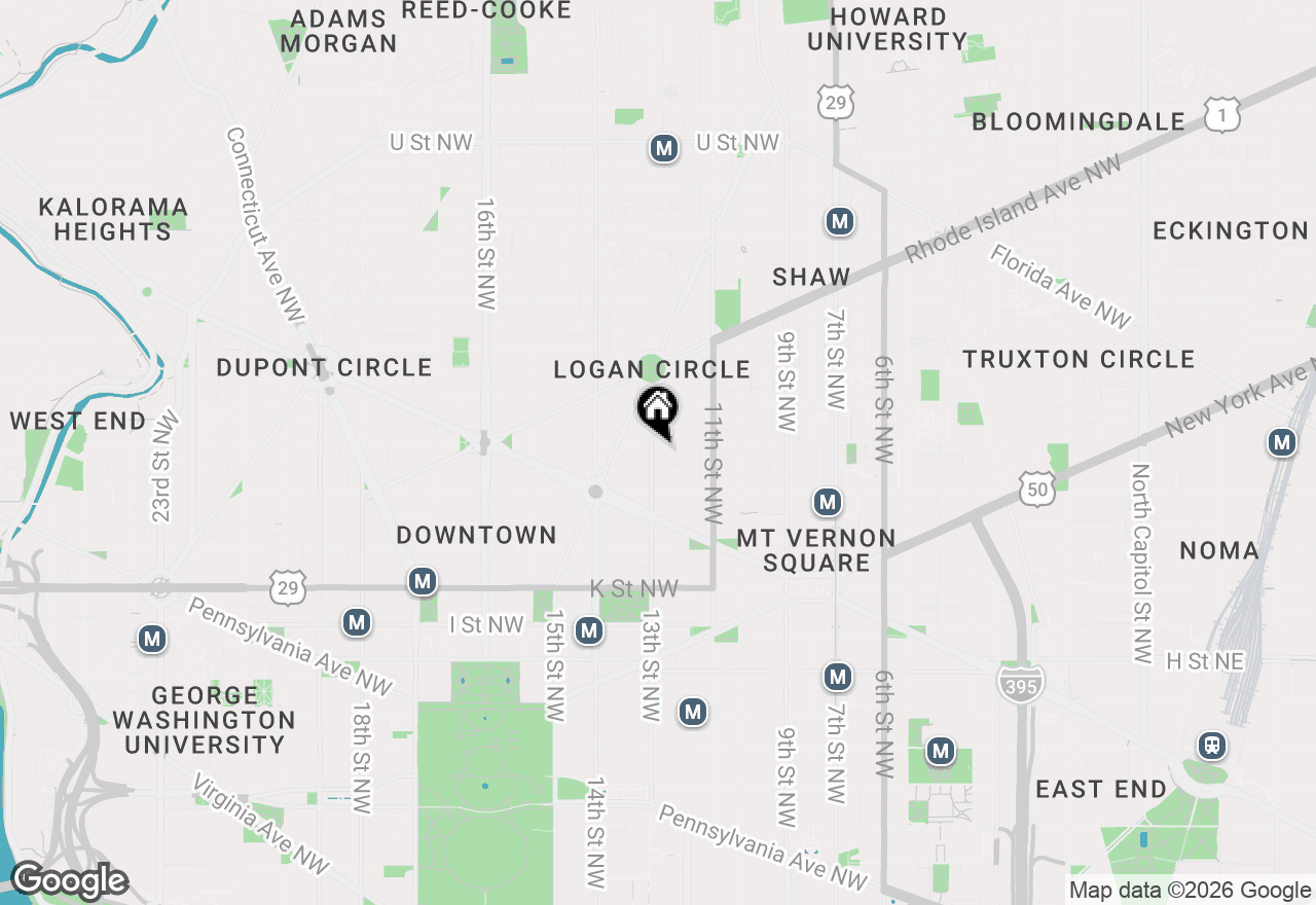 Map of 1245 13th Street Nw #314, Washington, DC 20005