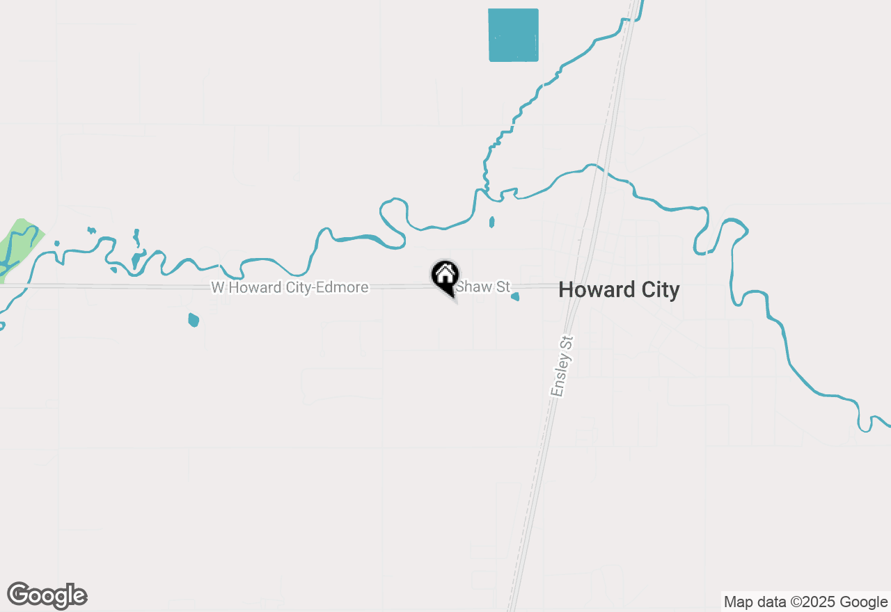Map of 709 W Shaw Street, Howard City, MI 49329