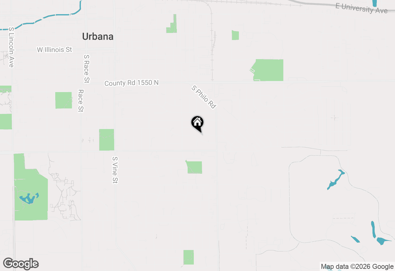 Map of 1212 E Pennsylvania Avenue, Urbana, IL 61801