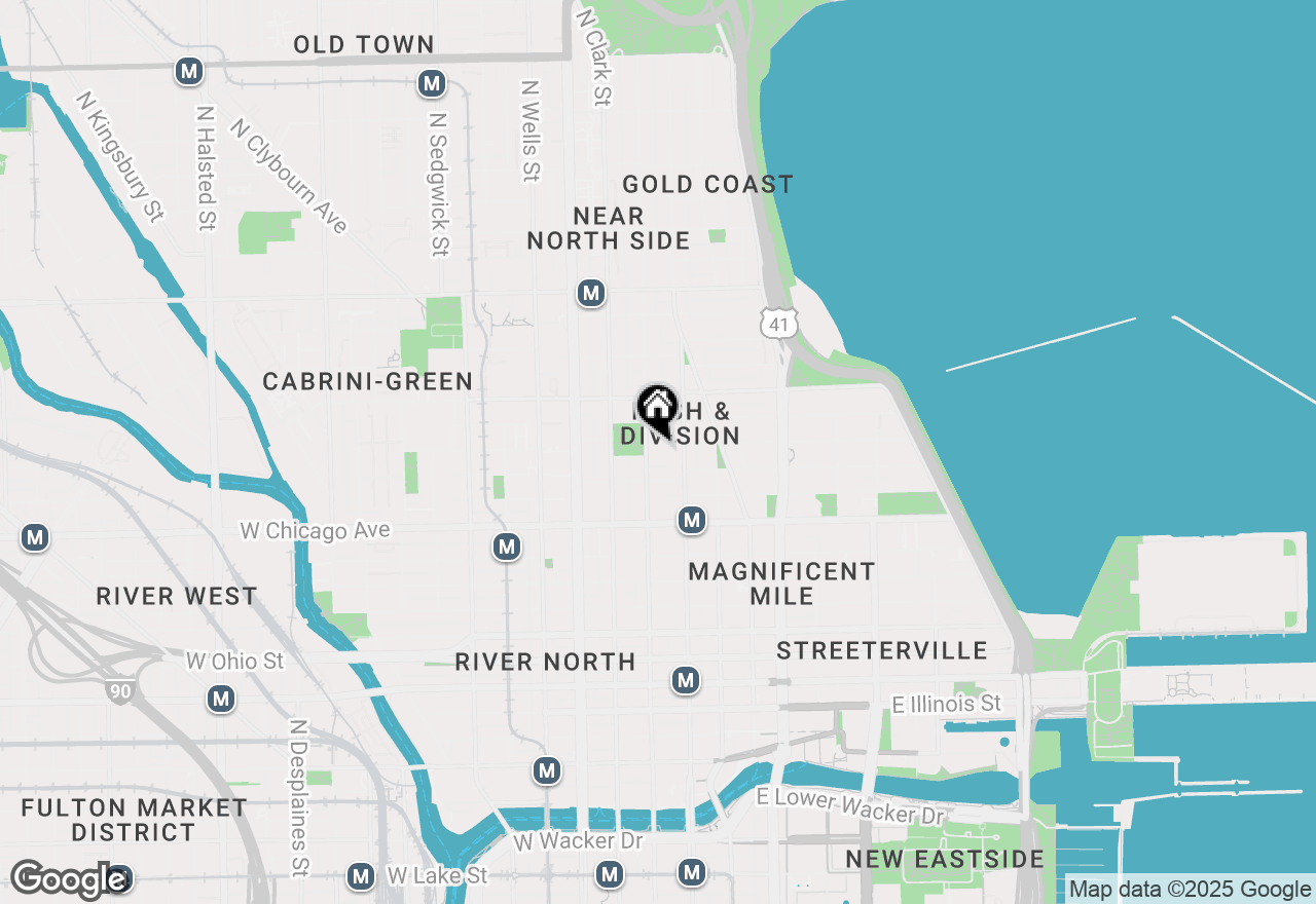 Map of 33 W Delaware Place #18H, Chicago, IL 60610