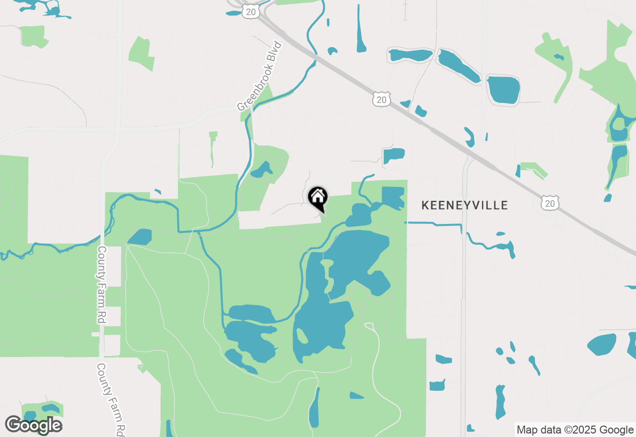 Map of 1208 Arlington Drive, Hanover Park, IL 60133