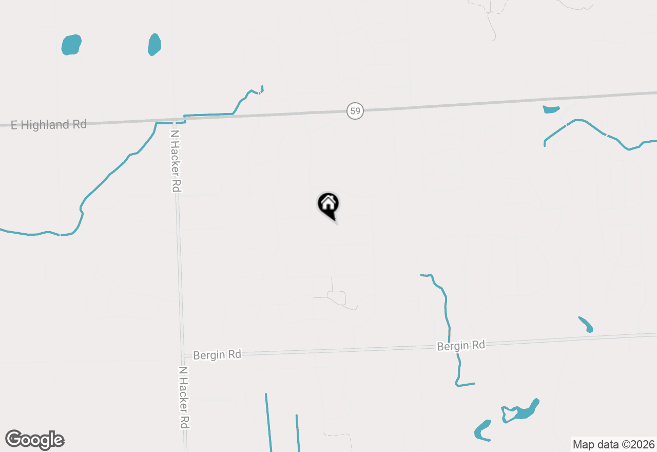 Map of 8620 Southridge Drive, Howell, MI 48843