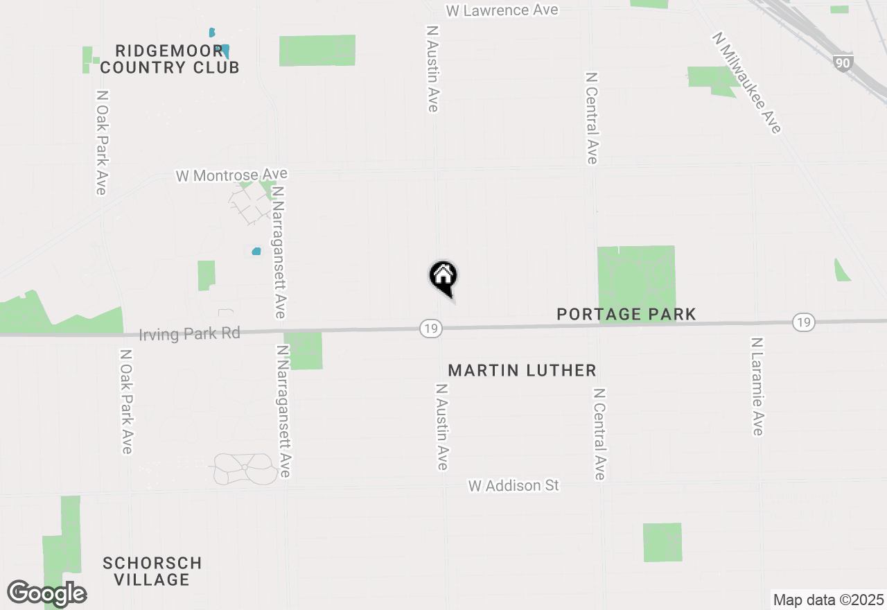 Map of 4033 N Austin Avenue, Chicago, IL 60634