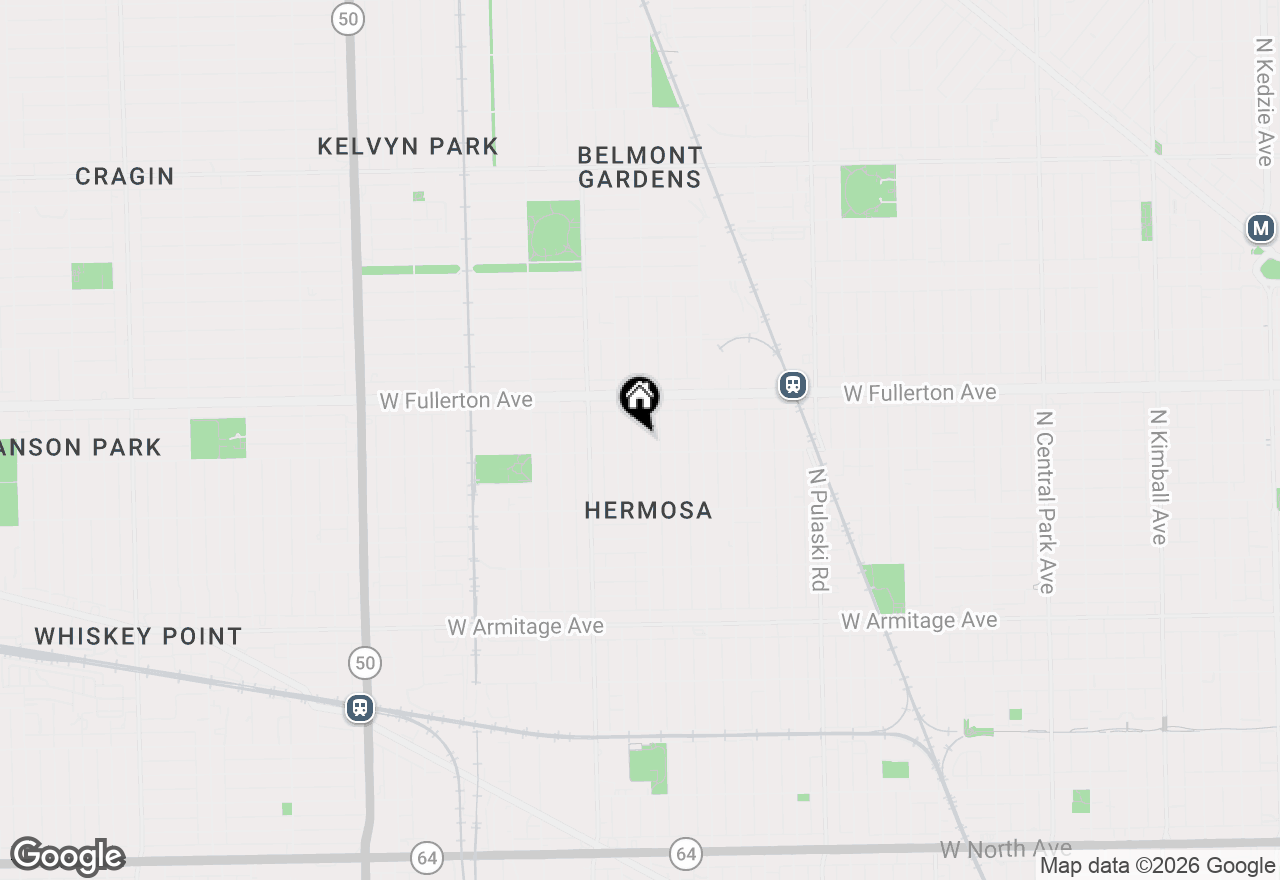 Map of 2308 N Kildare Avenue, Chicago, IL 60639