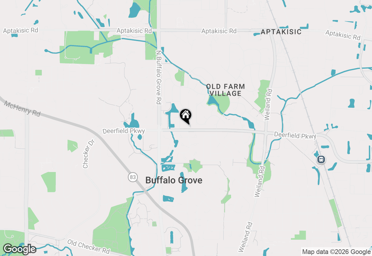 Map of 1100 Hidden Lake Drive, Buffalo Grove, IL 60089