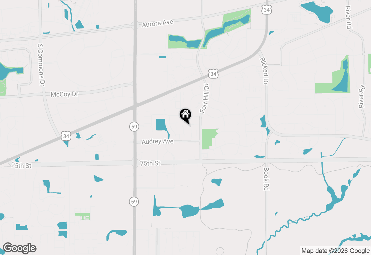 Map of 1022 Ravendale Court, Naperville, IL 60540