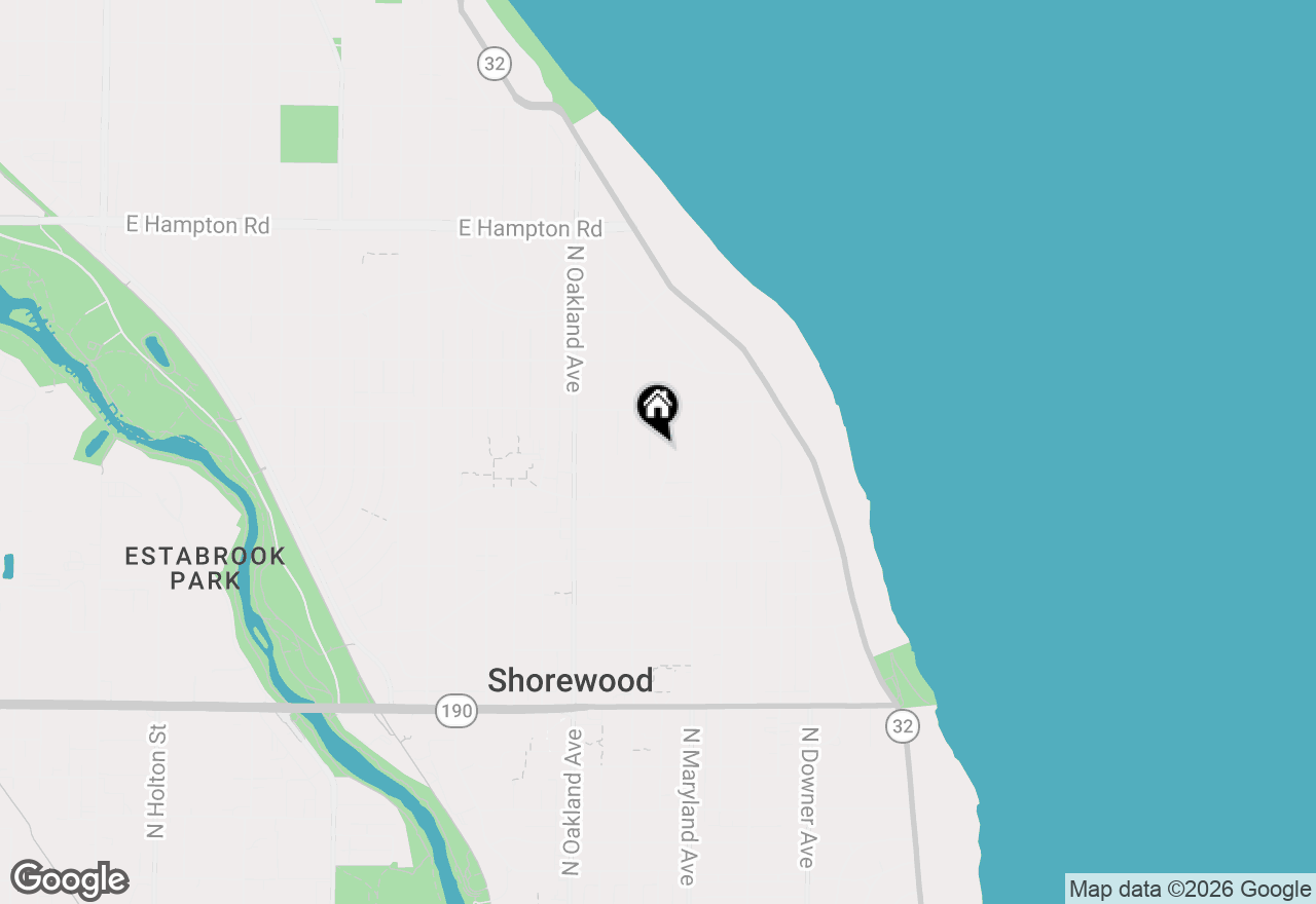 Map of 4445 N Frederick Ave, Shorewood, WI 53211