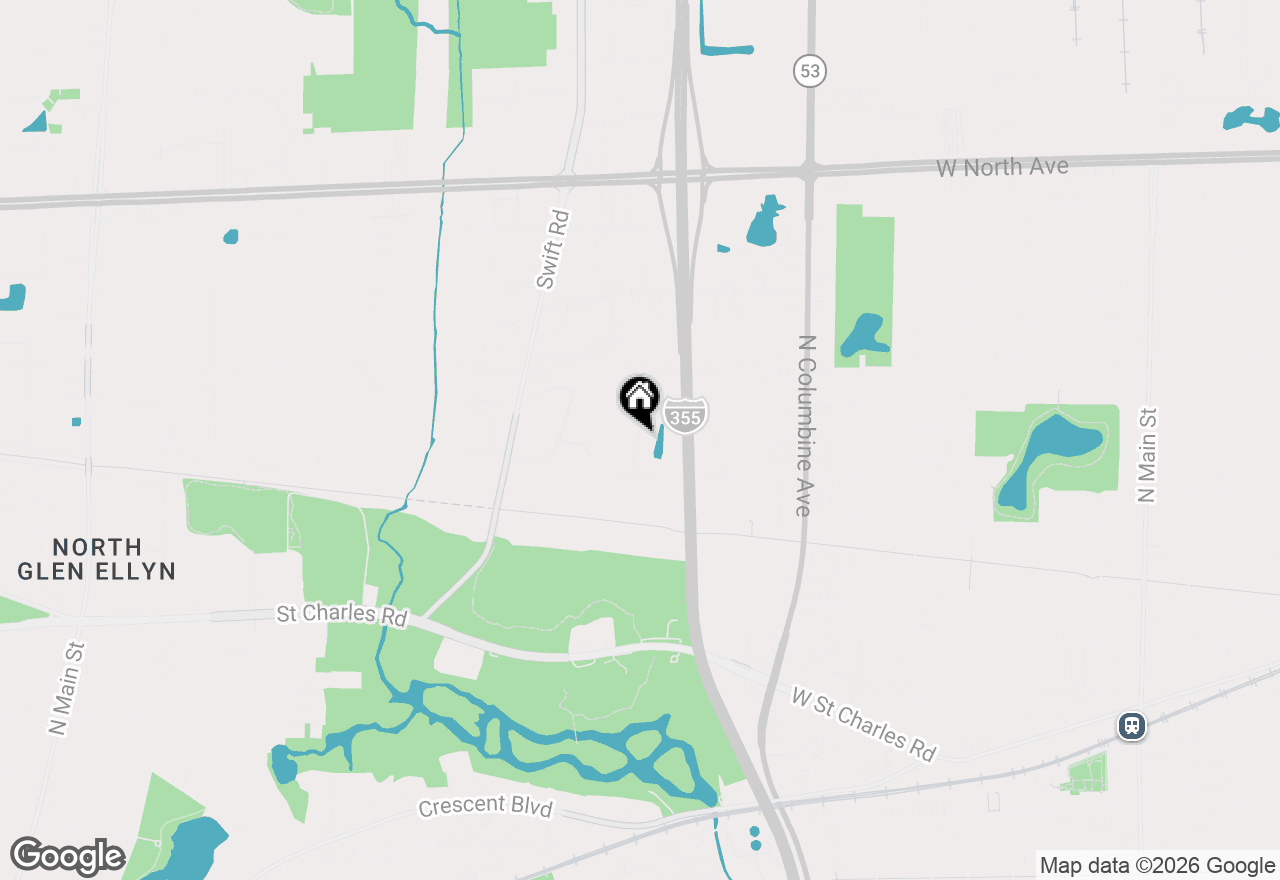 Map of 1009 Grove Lane, Lombard, IL 60148
