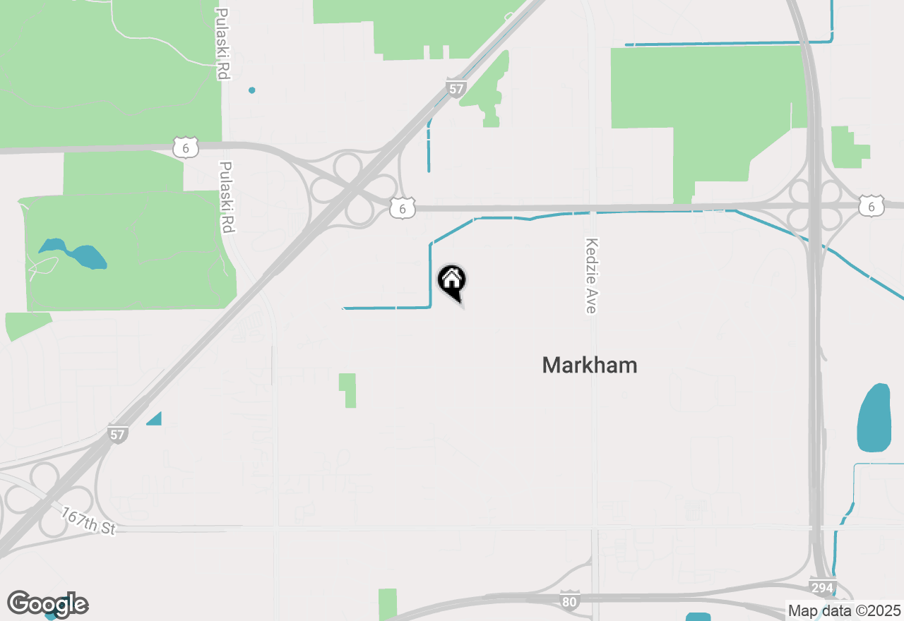 Map of 16130 Clifton Park Avenue, Markham, IL 60428