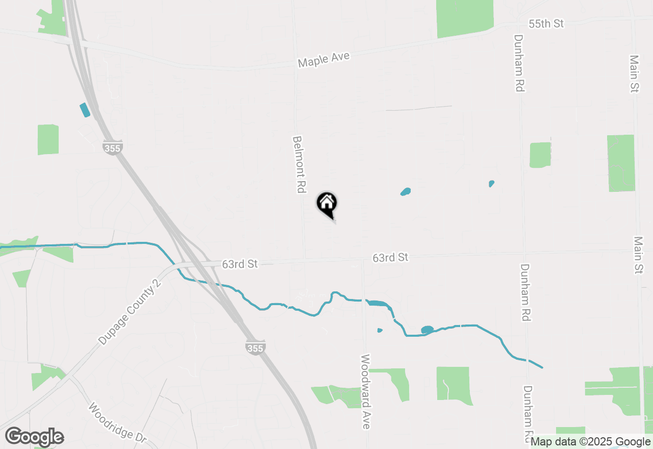 Map of 6154 Pershing Avenue, Downers Grove, IL 60516