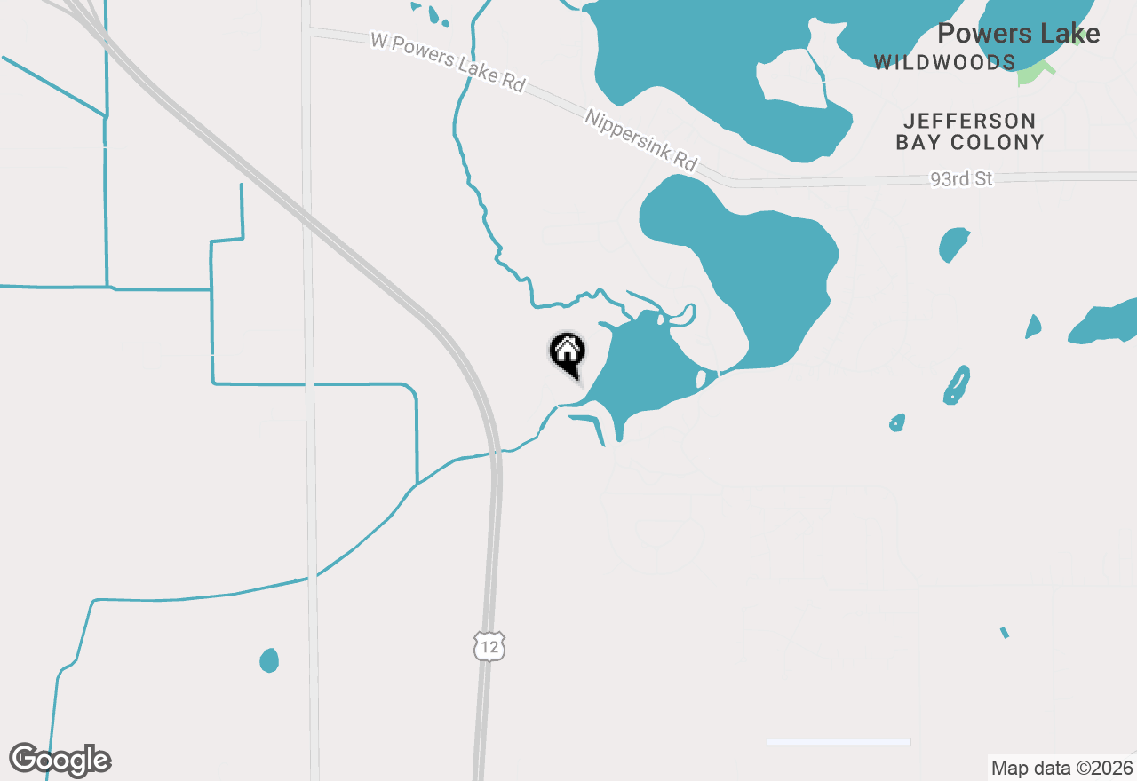 Map of N1164 Forest Dr, Genoa City, WI 53128